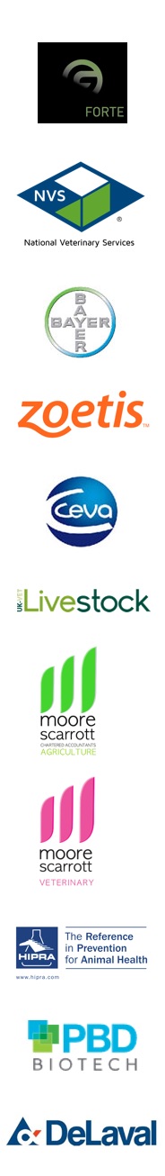 Conference sponsors 2020: GlyCal Forte, National Veterinary Services (NVS), Bayer, Zoetis, Ceva, UK Livestock, Moore Scarriot Agriculture, Moore Scarriot Veterinary, Hipra, PBD Biotech, DeLaval